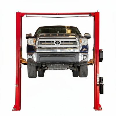 AK-M120 Two-Post Car Lift 12,000 Lb Extra Height 167" Red