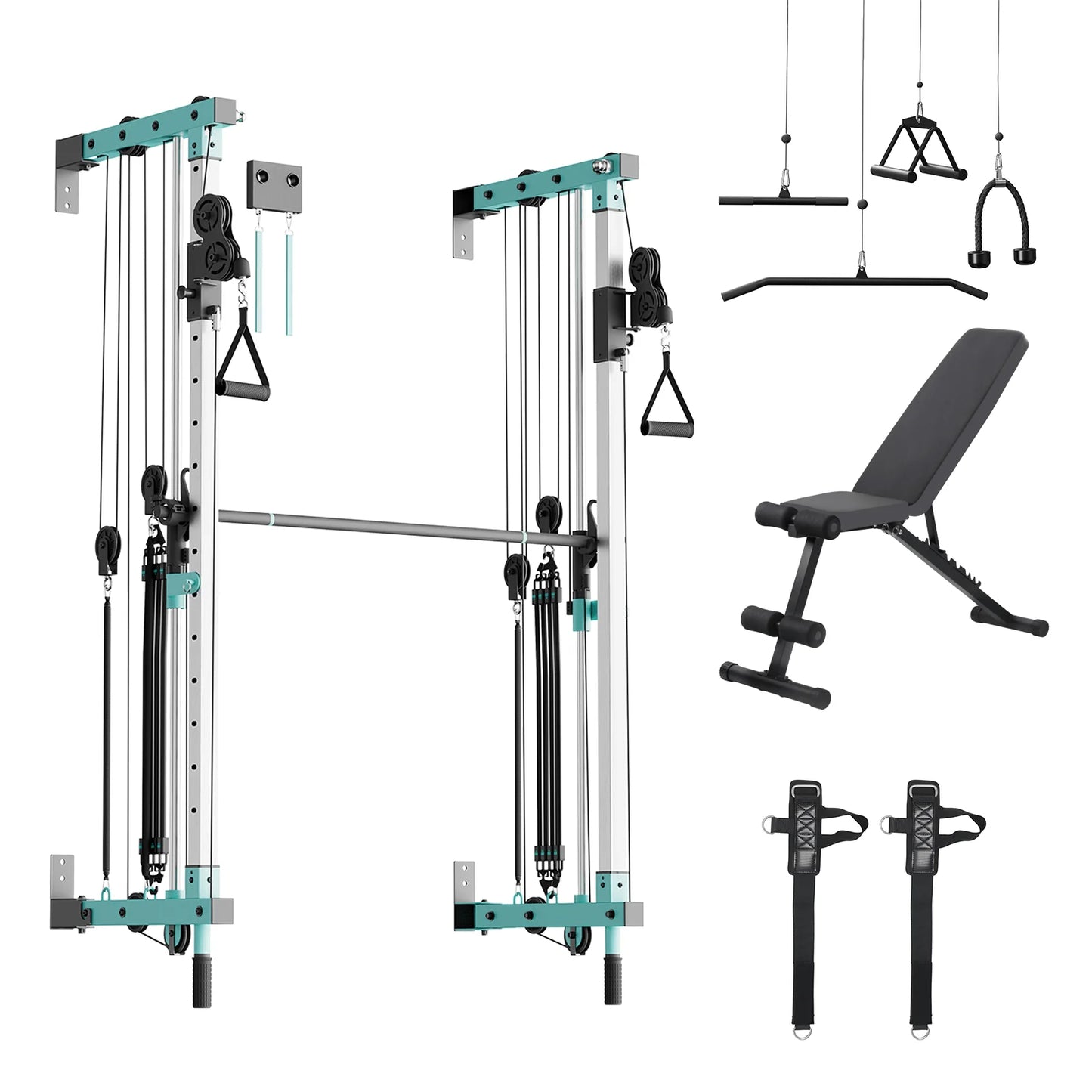 Folding Wall-Mounted Smith Machine