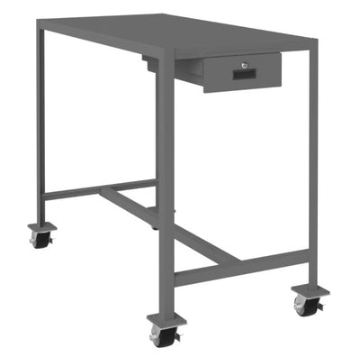 24in x 48in Mobile Machine Table Workbench with 1 Drawer