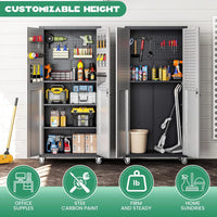 10-Piece Heavy Duty Steel Garage Cabinet System | All-In-One Modular Garage Cabinet Set for Ultimate Workshop Organization | Easy Assembly Garage Storage Cabinets & Tool Bench — product view 4