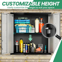10-Piece Heavy Duty Steel Garage Cabinet System | All-In-One Modular Garage Cabinet Set for Ultimate Workshop Organization | Easy Assembly Garage Storage Cabinets & Tool Bench — product view 7