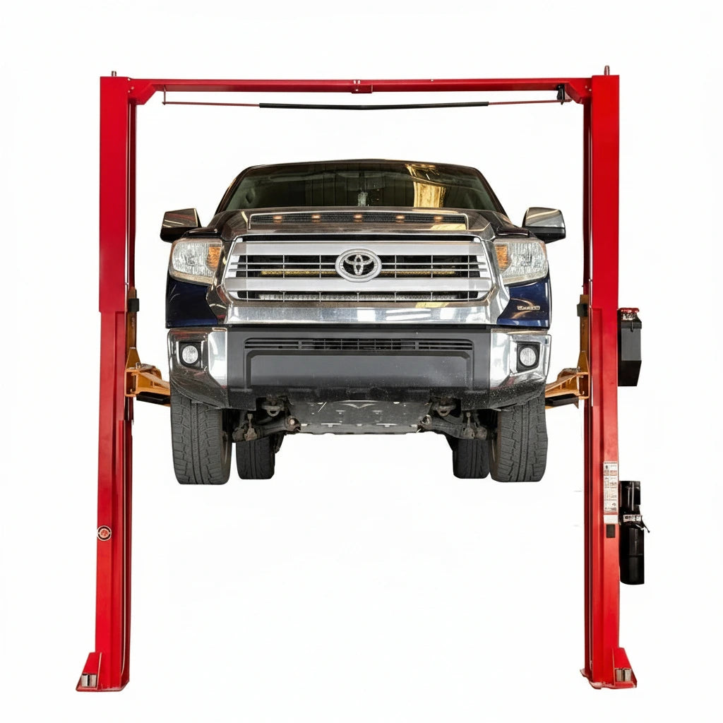 12000 Lbs Extra Height 167Inch 2 Post Lift Two Post Car Lift AK-M120 Auto Lift Car Lift Hoist 2 Post Car Lift (Extra Height, Red)