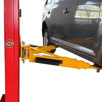 12000 Lbs Extra Height 167Inch 2 Post Lift Two Post Car Lift AK-M120 Auto Lift Car Lift Hoist 2 Post Car Lift (Extra Height, Red) — product view 4