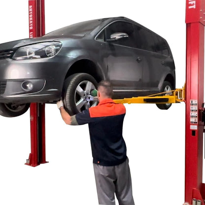 12000 Lbs Extra Height 167Inch 2 Post Lift Two Post Car Lift AK-M120 Auto Lift Car Lift Hoist 2 Post Car Lift (Extra Height, Red) — product view 5