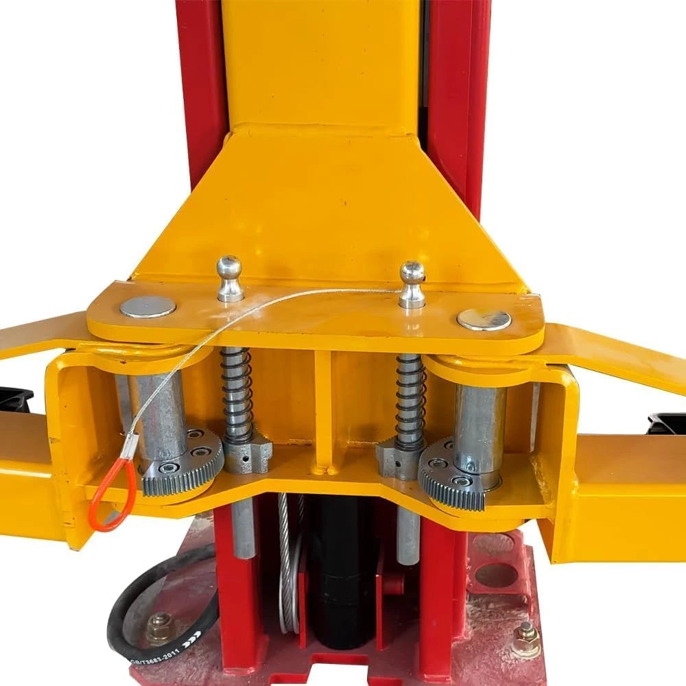 12000 Lbs Extra Height 167Inch 2 Post Lift Two Post Car Lift AK-M120 Auto Lift Car Lift Hoist 2 Post Car Lift (Extra Height, Red) — product view 6