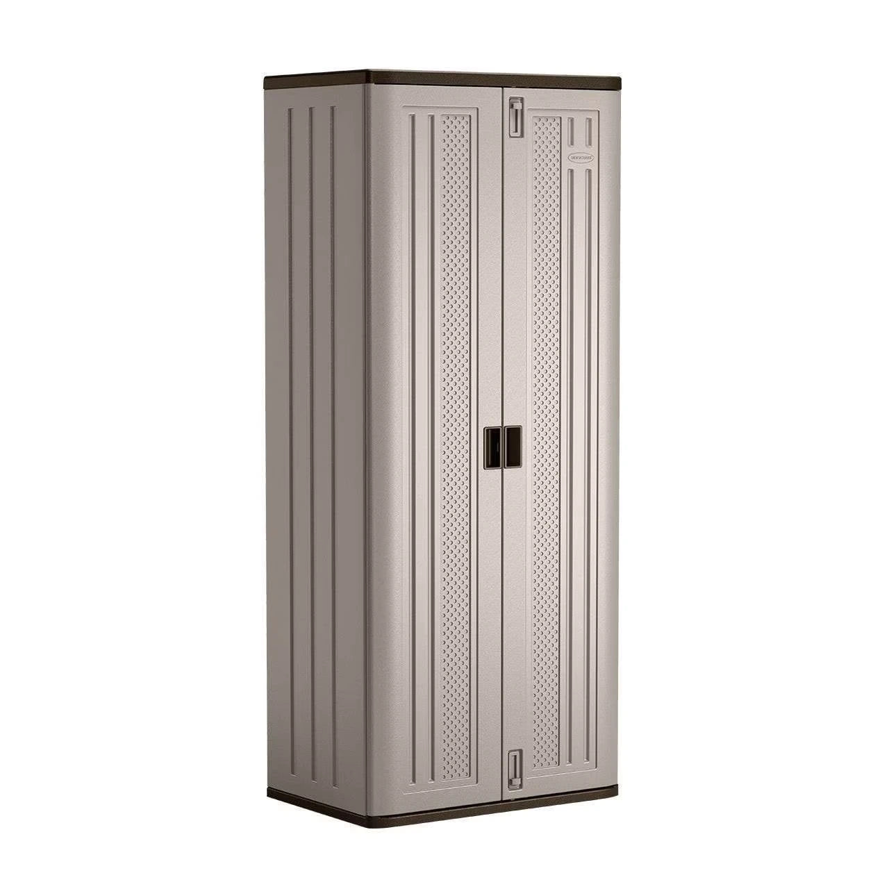 3-Shelf Resin Base Garage Cabinet Locker, Gray