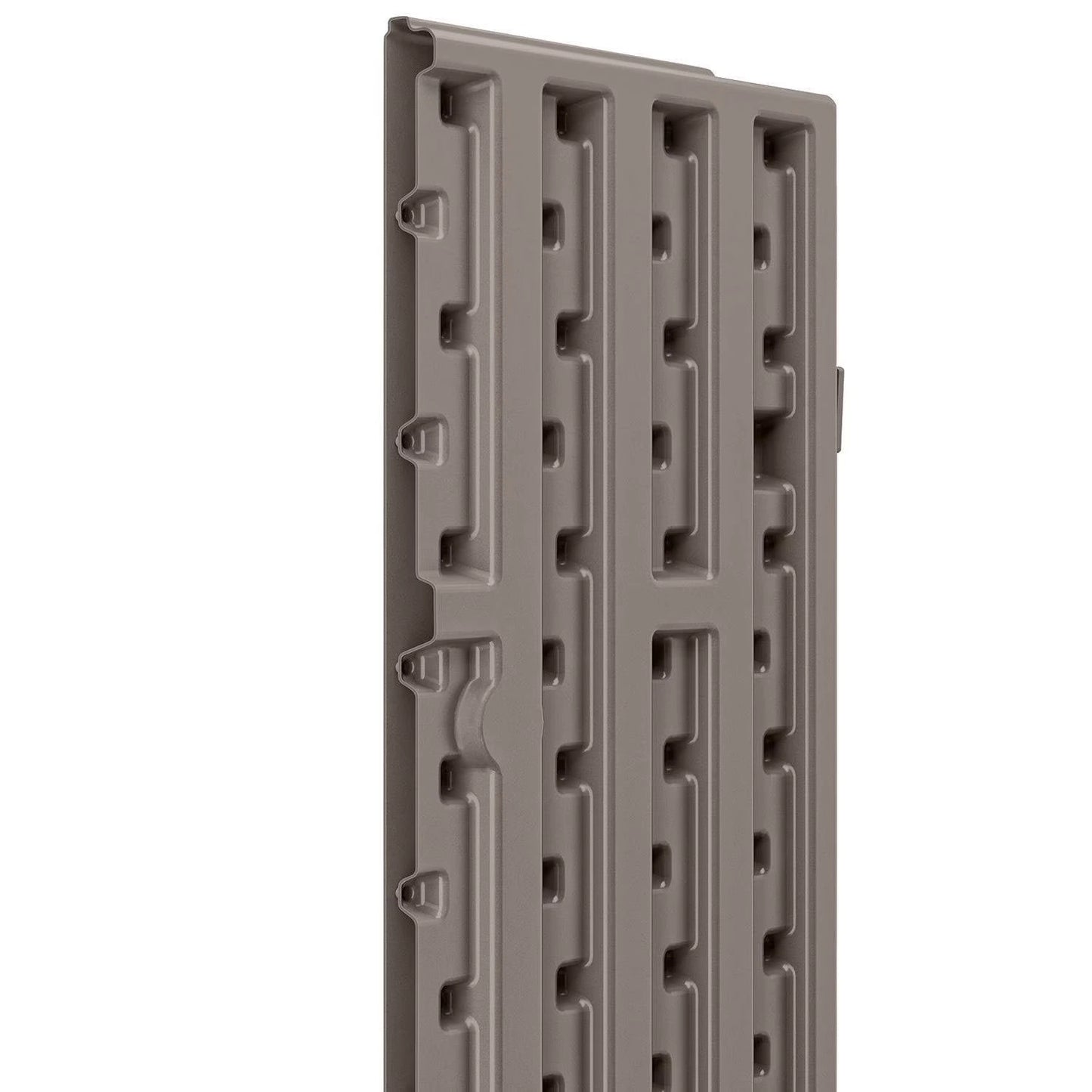 3-Shelf Resin Base Garage Cabinet Locker, Gray — product view 3