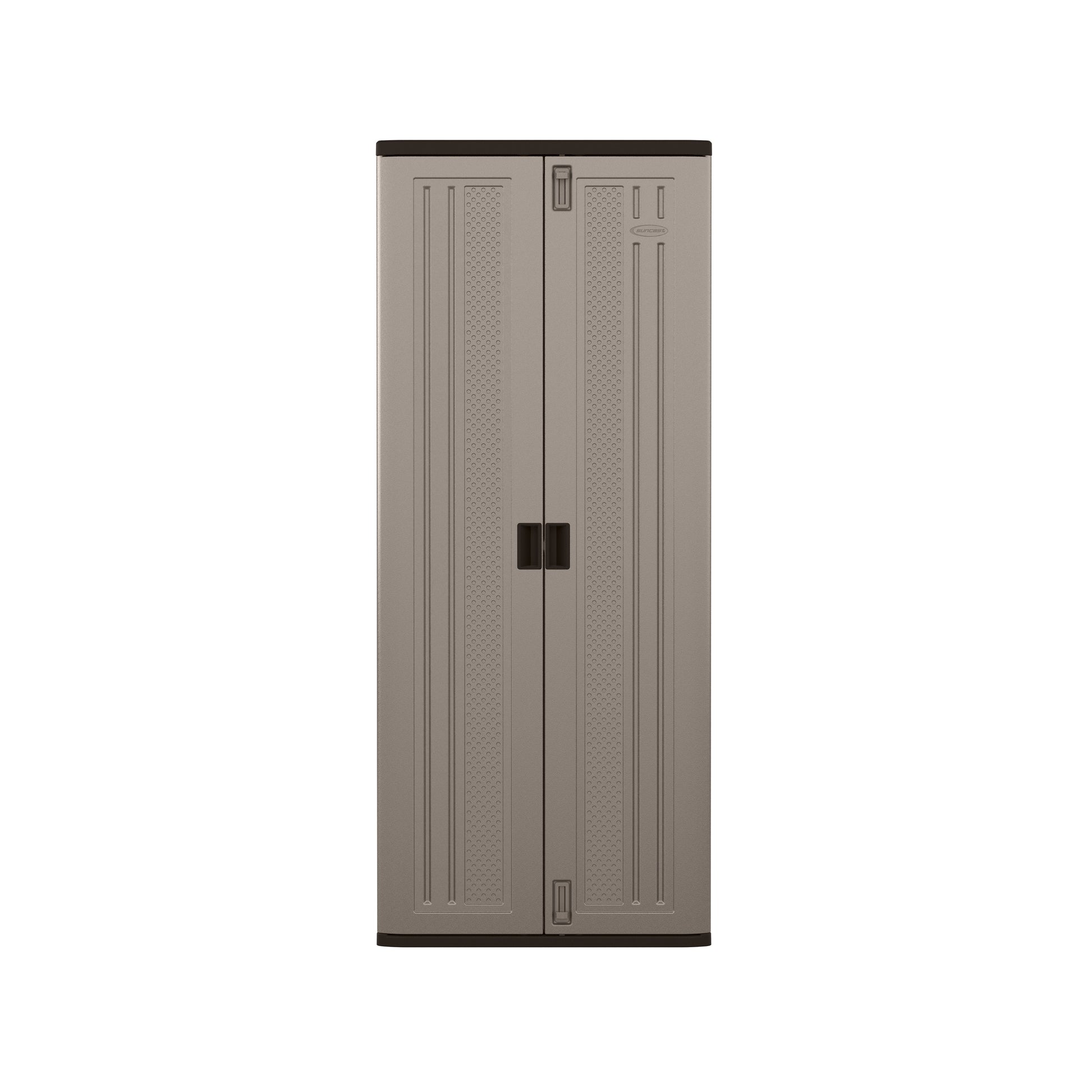 3-Shelf Resin Base Garage Cabinet Locker, Gray