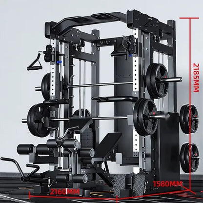 Home Gym Smith Machine Cable Crossover Weightlifting Sports Training — product view 3