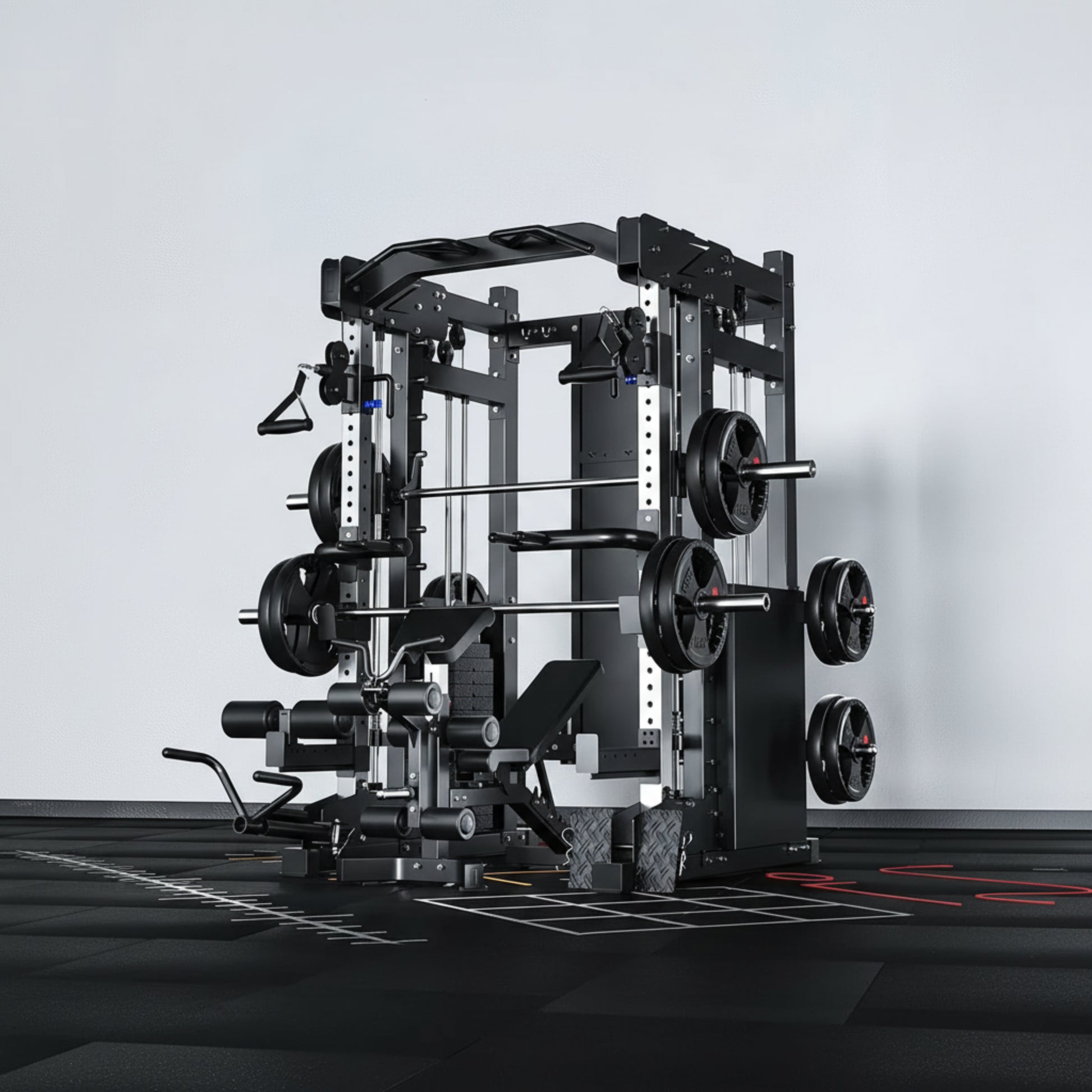 Home Gym Smith Machine Cable Crossover Weightlifting Sports Training — product view 6