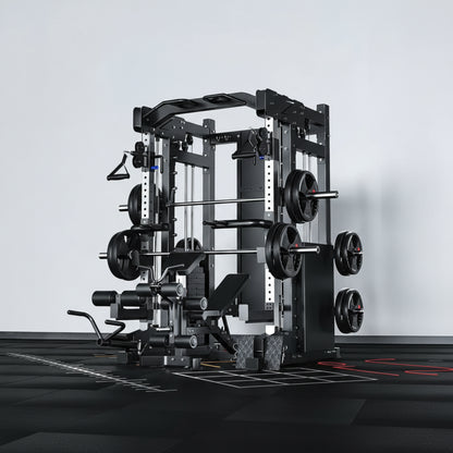 Home Gym Smith Machine Cable Crossover Weightlifting Sports Training — product view 6
