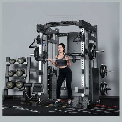 Home Gym Smith Machine Cable Crossover Weightlifting Sports Training — product view 7